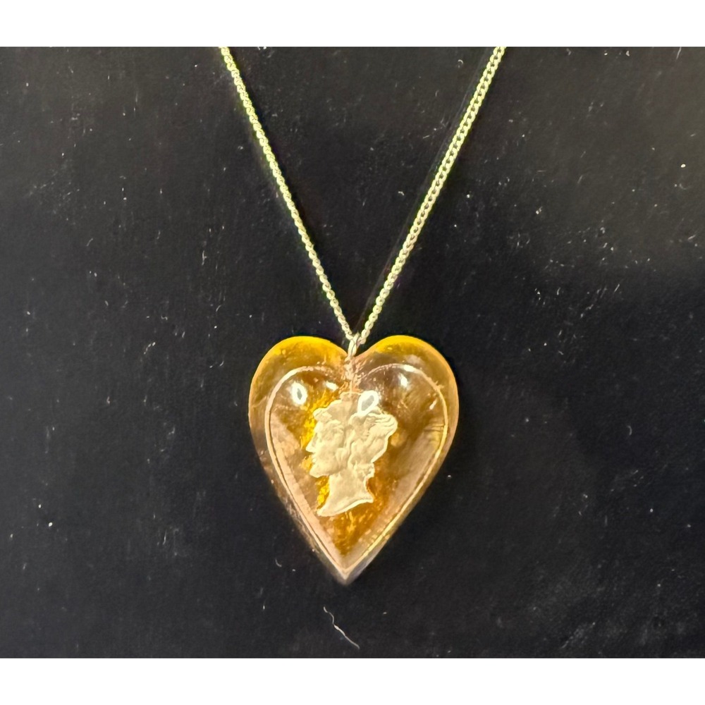 Vintage Lucite Pendant